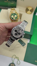 Rolex Daytona Oyster Aço 40mm - Mostrador Cinza - CLONE