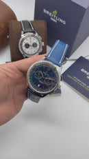 Breitling Premier Aço Chrono 42mm Pulseira Couro