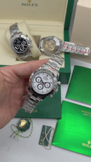 Rolex Daytona 40mm Aço, Mostrador Branco