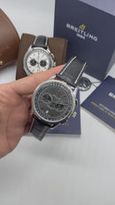 Breitling Premier Aço Chrono 42mm Pulseira Couro