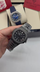 Patek Philippe Nautilus 41mm, Mostrador Preto - Todo em Carbono - CLONE