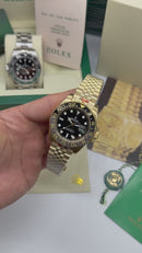Rolex GMT Master ll Bruce Wayne Aço/Dourado, Pulseira Jubilee 40mm