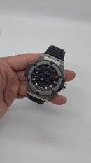 Hublot King Power 48mm Aço, Mostrador Preto