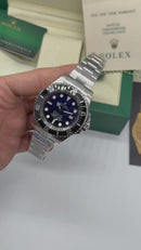 Rolex Deepsea  Oyster, 44 mm, aço Oystersteel 904L - Mostrador D-Blue - CLONE