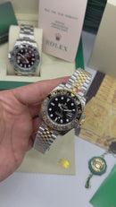 Rolex GMT Master ll Bruce Wayne Aço/Dourado, Pulseira Jubilee 40mm