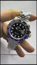 Rolex GMT-Master ll 40mm, Batman, Aço, Pulseira Jubilee - CLONE