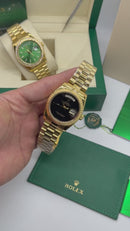 Rolex Day-Date Presidente SB 40mm Dourado Mostrador Preto