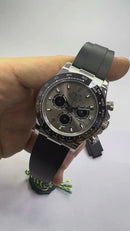 Rolex Daytona Aço 40mm - Mostrador Cinza - Pulseira OysterFlex - CLONE