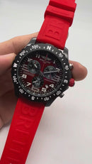 Breitling ENDURANCE PRO Aço 44mm - OxiBlack - Vermelho