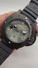 Panerai Luminor Submersible 47mm Aço/OxBlack Mostrador Camuflado