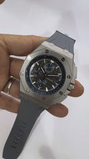 Audemars Piguet Royal Oak Offshore 44mm Mostrador Preto Bezel Aço