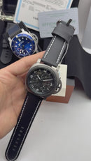 Panerai Edição Limitada Lo Scienziato Aço 47mm - Bezel OxCarbon