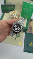 Rolex Daytona 40mm Aço, Mostrador Preto