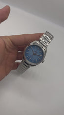 Omega Aquaterra 41,5mm Aço Mostrador Azul Luneta Lisa