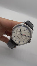IWC Portugieser Automático Aço/Rose 42mm Pulseira de Couro
