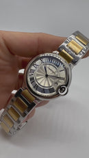Ballon Bleu de Cartier - Aço/Dourado - 36mm - Mostrador Tradicional