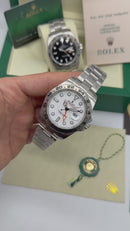 Rolex Daytona 40mm Aço, Mostrador Branco