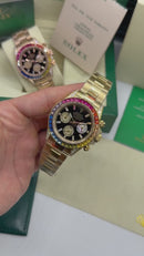 Rolex Daytona Rainbow Aço/Dourado 40mm