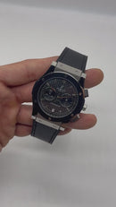 Hublot Vendome Classic Chrono 45mm, Aço Mostrador Preto Carbono