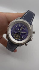 Breitling for Bentley Motors Turbilhão Aço 45mm Pulseira Couro