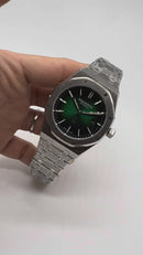 Audemars Piguet Royal Oak 39mm Aço Mostrador Verde Bezel e Pulseira em Aço