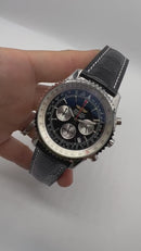 Breitling Navitimer Crono 42mm Aço Pulseira Couro