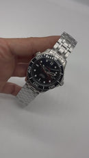 Omega Seamaster Co-Axial 40mm Mostrador Preto