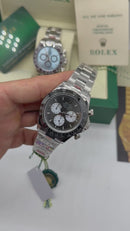 Rolex Daytona Oyster Aço 40mm - Mostrador Cinza - CLONE