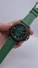 Panerai Luminor Marina 44mm Aço Mostrador Verde Pulseira Borracha
